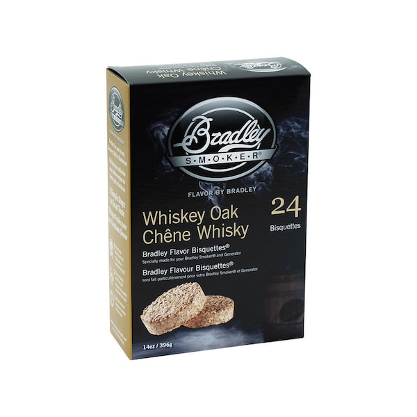 Bradley Smoker Bradley Smoker All Natural Whiskey Oak Wood Bisquettes 24 pk BTWOSE24 - main